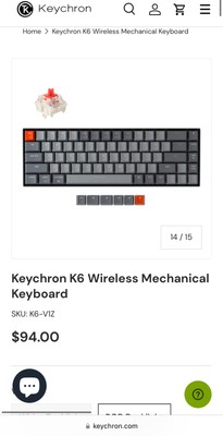 Keychron K6 Wireless mechanical keyboard(wired or Bluetooth)
