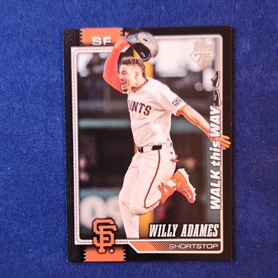 RARE 2024 Topps Series 2 Willy Adames Walk This Way BLACK PARALLEL #6/10 Giants