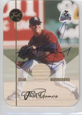 2000 Just Minors Just Gamers Die-Cut Auto 2/100 Sean Burroughs #JG.04 Auto 0q3