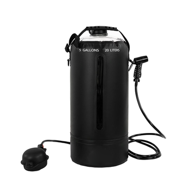 #ad 5 Gallon Portable Pump Shower Outdoor Camping Hiking Beach Wash Station $47.99