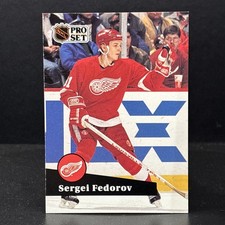 1991-92 Pro Set #53 Sergei Fedorov Detroit Red Wings