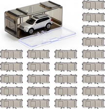 100 Pcs 1/64 Scale Toy Cars Organizer Storage Case Clear Individual Toy Car Disp