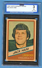 1976 Wonder Bread All-Star Series Jack Ham Steelers #18 ISA 3 69317989 HOF 1988