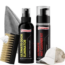 Hat Cleaner Kit,Ready-To-Use Foam,Quick Drying for Cleaning Baseball Caps of