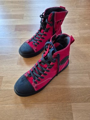 Falco Lennox Lady 2 Motorradschuhe Damen Größe 40 in rot wie NEU !!