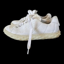 JIMMY CHOO Diamond Light Nappa Leather White Low top Sneakers sz EU 35 US 4.5