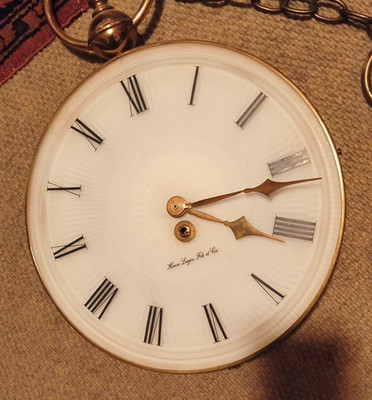 Henri Lagin Fils et Cie Vintage Pocket Watch Wall Clock NOT WORKING