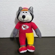 Vtg Forever collectibles KC 1 Wolf Kansas City Chiefs Football Team Plush Toy 8"