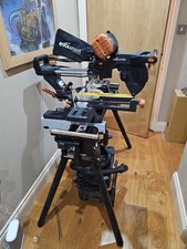 Evolution R255SMS-DB+ 255mm Double Bevel Mitre Saw inc Stand & Dust Extraction