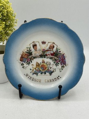 Antique 1902 King Edward VII Queen Alexandra Coronation Plate Windsor Canada