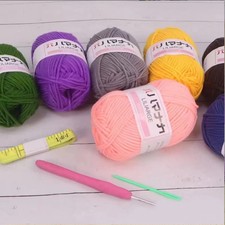 Multicolor Acrylic Yarn for Crochet Knitting DIY Craft US