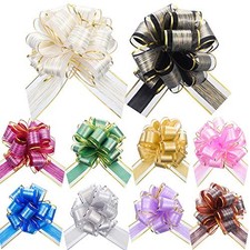 20 Pieces 6 Inch Pull Bows Gift Wrapping Ribbon Pull Bows for Assorted Color