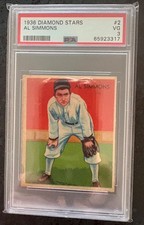 1934-36 Diamond Stars #2 Al Simmons PSA 3 VG