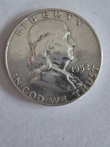 Photo of a 1952-P Franklin Half Dollar from an eBay listing that sold on Jul 20, 2026