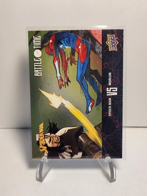 Spider-Man 2024 Upper Deck Marvel Battle Time Spider-Man vs Morlun #BT-8