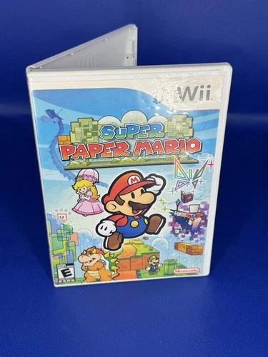 Super Paper Mario Wii (Nintendo Wii, 2007) No Manual, Tested