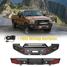 Heavy Duty Front Rear Bumper Set For 2005-2007 Ford F250 F350 F450 Super Duty