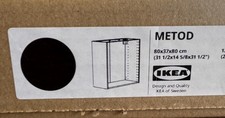 IKEA Metod Unterschrank Schrank Korpus 80x37x80  Holzeffekt schwarz 902.056.29