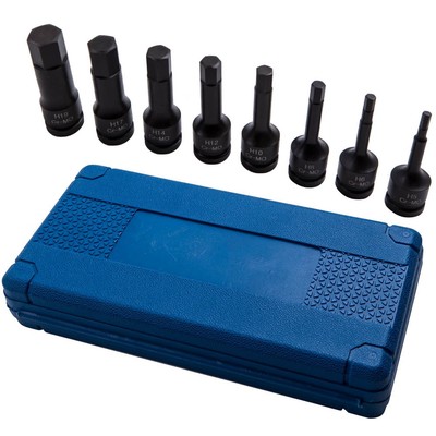 8 pcs Sechskantschlüssel Set 1/2'' Drive Impact H5 H6 H8 H10 H12 H17 Socket