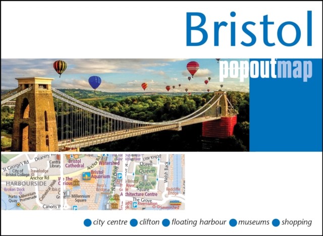 Bristol PopOut Map - pocket size, pop up map of Bristol city centre by PopOut M - Image 4