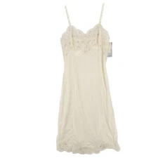 NWT WONDERMAID Slip Lace Trim Satinique VINTAGE Made in USA Vanilla Size 34