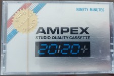 Vintage AMPEX Studio Quality Blank Cassette Tapes 90 min 20:20 Sealed