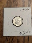 1949 Roosevelt Silver Dime