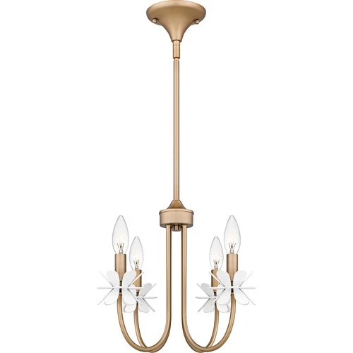Quoizel REY5016 Remy 4 Light 16"W Taper Candle Style Chandelier - Bronze - Picture 7 of 8