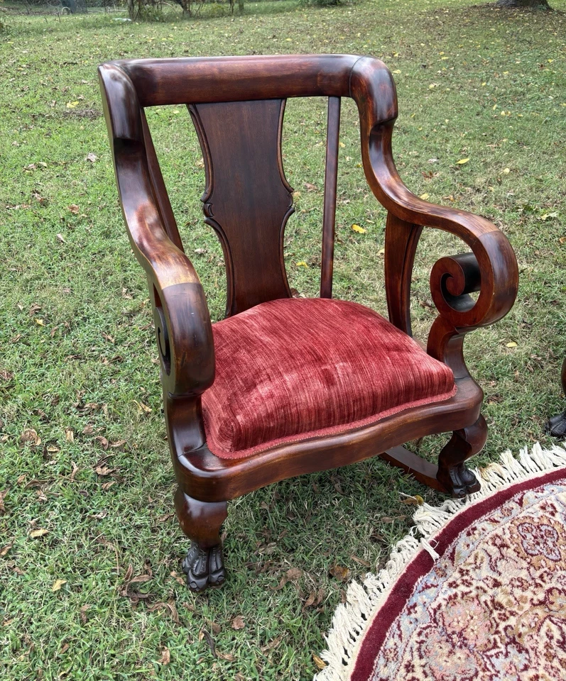 Sofá, balancín y silla a juego Thomas Day alrededor de 1800 del siglo XIX. Foto 3 de 4