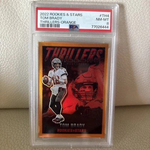 New Listing2022 Panini Rookies & Stars Tom Brady Thrillers Longevity #TH-4 , 12/25  PSA 8