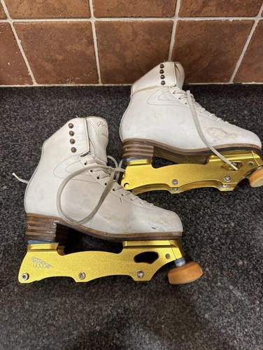 Jackson Premiere Figure Skates with Golden Horse Avant LT Inline Frames - Size 5