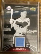 2007 Upper Deck, Sweet Spot Classic-Classic Mem Red Schoendienst CM-SC GU