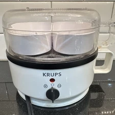 KRUPS Express F230 7 Egg Cooker Boiler Poaching Trays included Tested Working