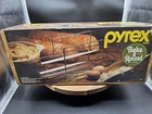 Vintage PYREX BY CORNING Bake A Round 990 Glass Bread Baking Tube includes rack