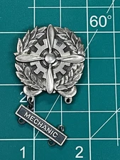 WWII Sterling Army Air Force Airplane Mechanic Qualification Badge