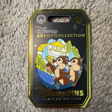 Disney Parks 2026 Artist Series It&rsquo;s A Small World Chip & Dale LE Pin New