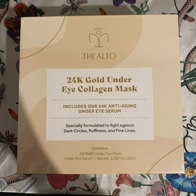 The Alto 24k Gold Under Eye Collagen Mask 20 Pairs NIB