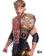 Logan Paul Signed 8x10 Photo WWE Wrestling Prime Hydration Autograph Beckett COA