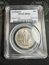 1925 50C Lexington PCGS MS66 Series 100 Gem UNC Toner