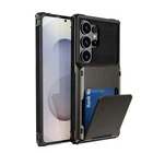 Hybrid Phone Case with Hidden Credit Card Holder For Samsung S26 S25 S24 S23 S22