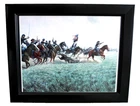 Lg Size Framed Civil War Print, Mort Kunstler Custer Cavalry Charge Gettysburg