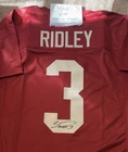Calvin Ridley Signed Alabama Crimson Tide Red Football Jersey #3 JSA custom