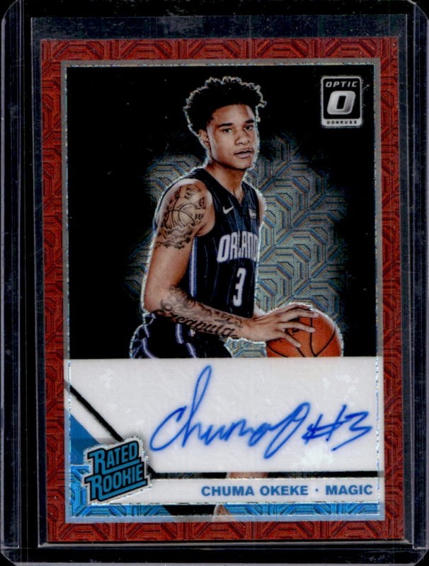 2019-20 Panini Donruss Optic Chuma Okeke Rated Rookie Choice RC Auto #174 Magic