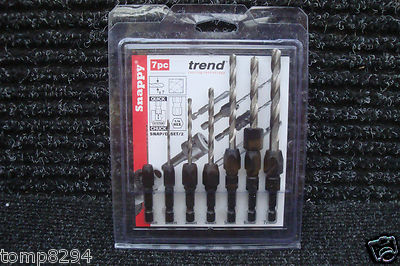 TREND Snap/D/Set/2 7tlg 1/4'' Sechskantschaft metrisch Bohrer Bit Set 1-7mm