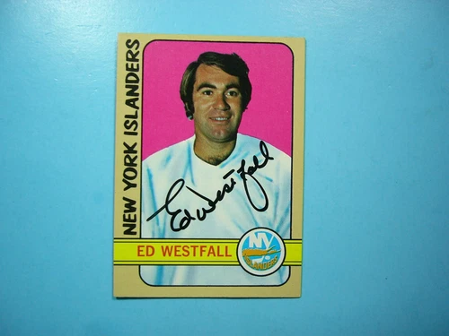 1972/73 TOPPS NHL HOCKEY CARD #159 ED WESTFALL EX/NM NM SHARP!! AUTO AUTOGRAPH
