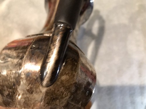 LIPMAN-LEVINTER Silver Plate TEA POT Canadian FANCY Coffee Pot w/ Wood Handle - Picture 17 of 24