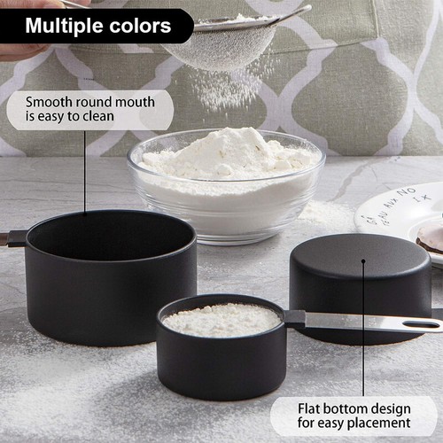 4/8pcs Measuring Cups and Spoons Set with Handles Baking Kitchen - Picture 10 of 27