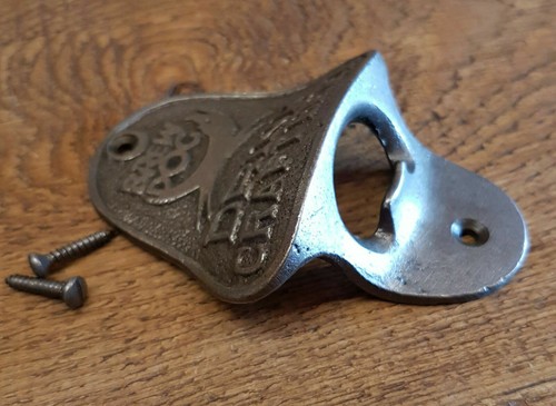 Gusseisen Wandmontage Vintage Antiker Stil Flaschenöffner - BRAUEN HUND HANDWERK BIER - Bild 2 von 4