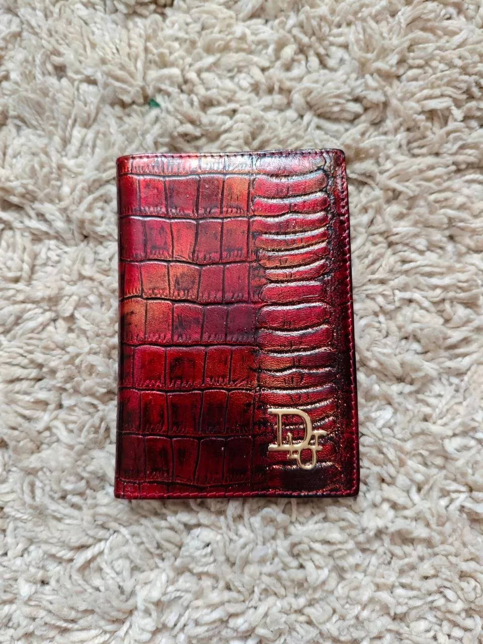 Ancien porte documents en cuir Christian Dior Paris