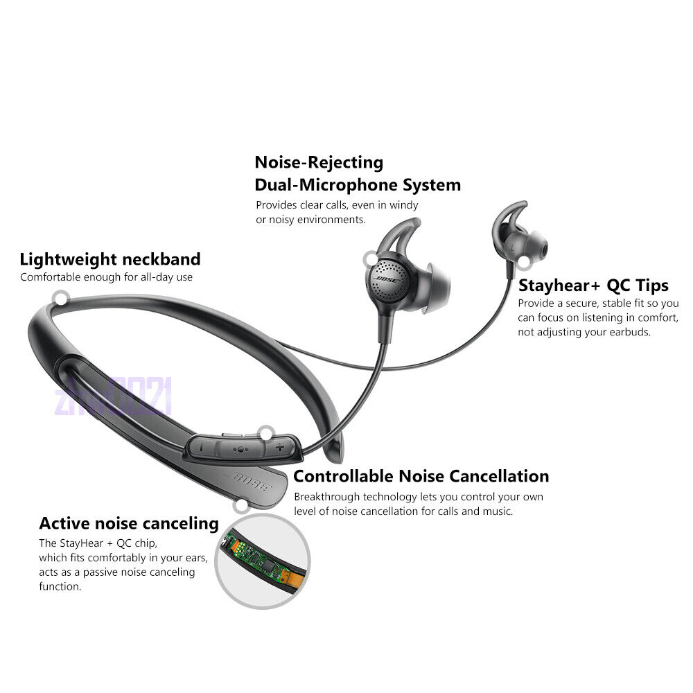 Bose Noise Cancelling Wireless Bluetooth Neckband Headphones QuietControl30  QC30 17817731560